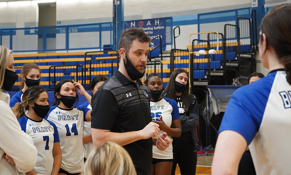 VB drops conference opener in straight sets